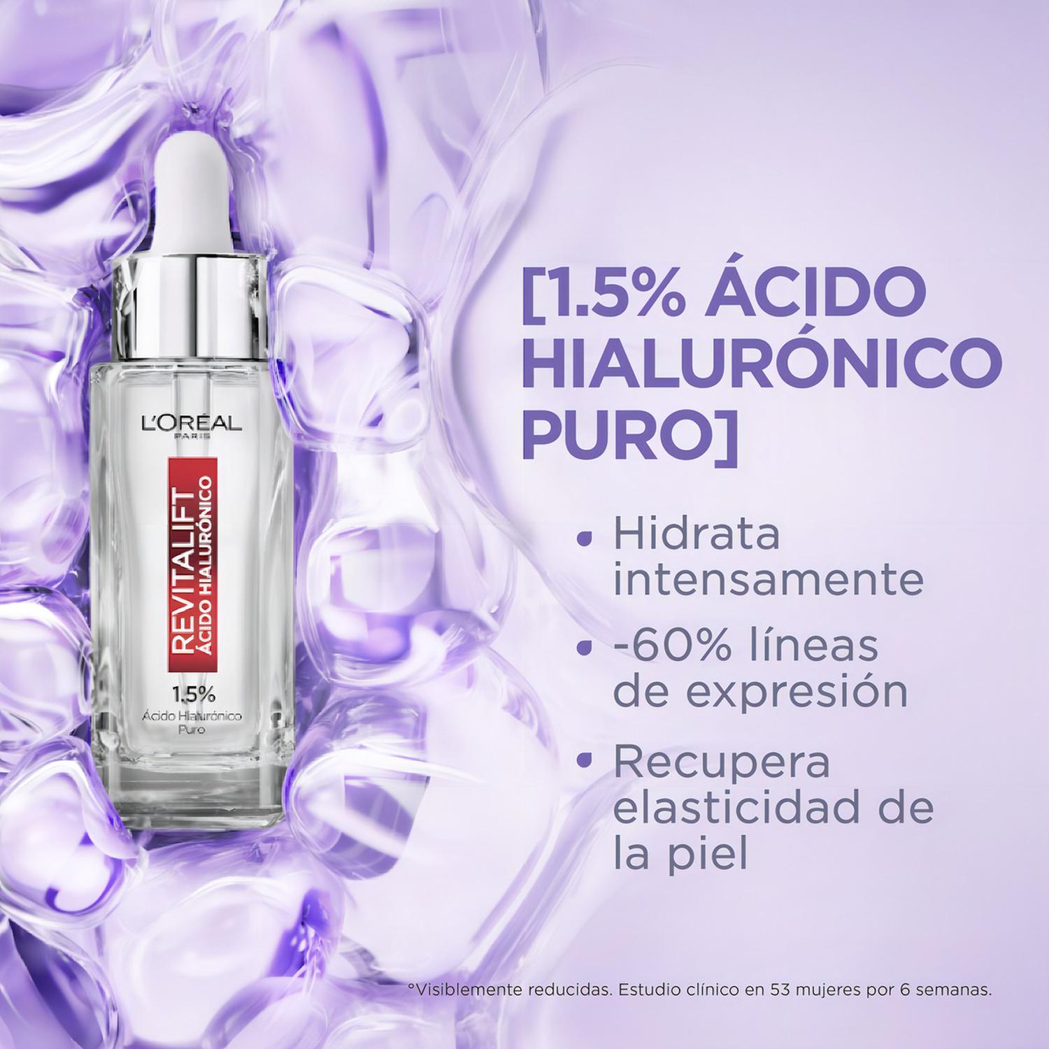 KIT L'ORÉAL PARIS ÁCIDO HIALURÓNICO GEL + CREMA DÍA + SÉRUM - 4