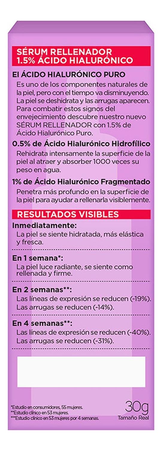 SÉRUM ROSTRO L'ORÉAL PARIS REVITALIFT ÁCIDO HIALURÓNICO 30ML - 3