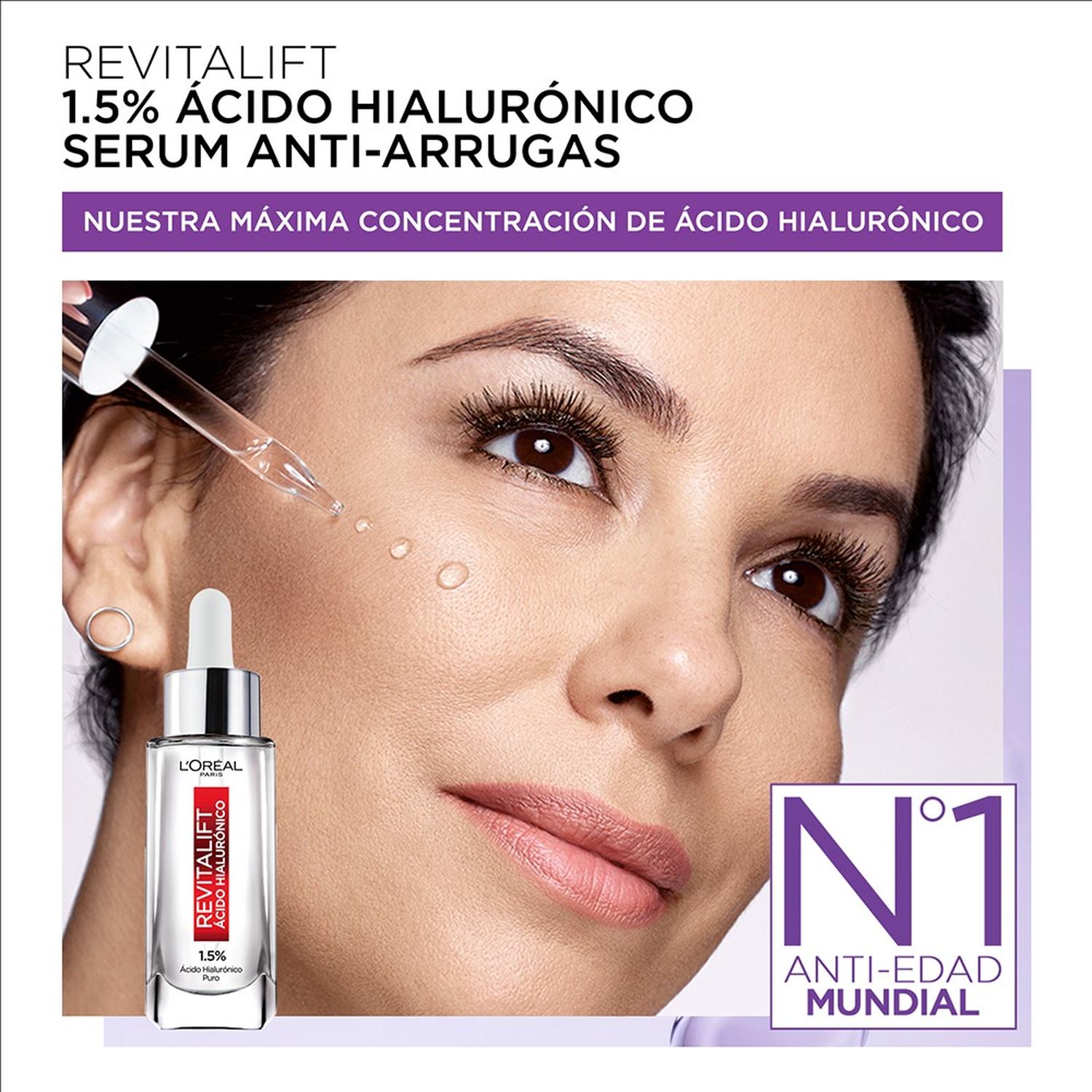 SÉRUM ROSTRO L'ORÉAL PARIS REVITALIFT ÁCIDO HIALURÓNICO 30ML - 4