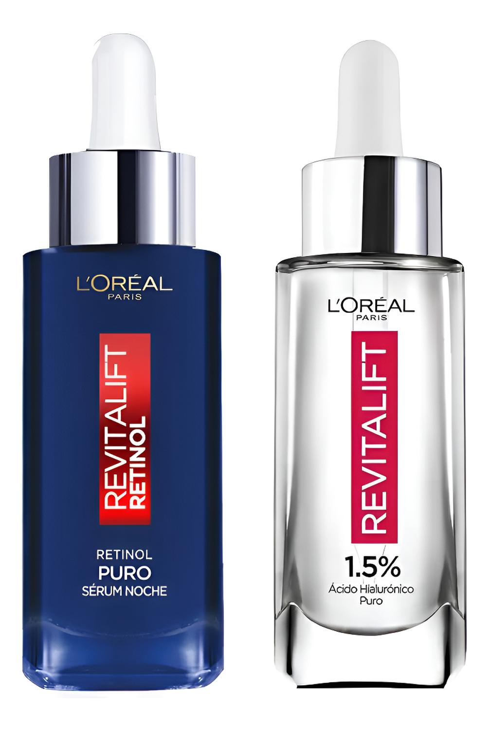 L'ORÉAL PARIS DUO SERUM RETINOL + SERUM HIALURÓNICO - 1