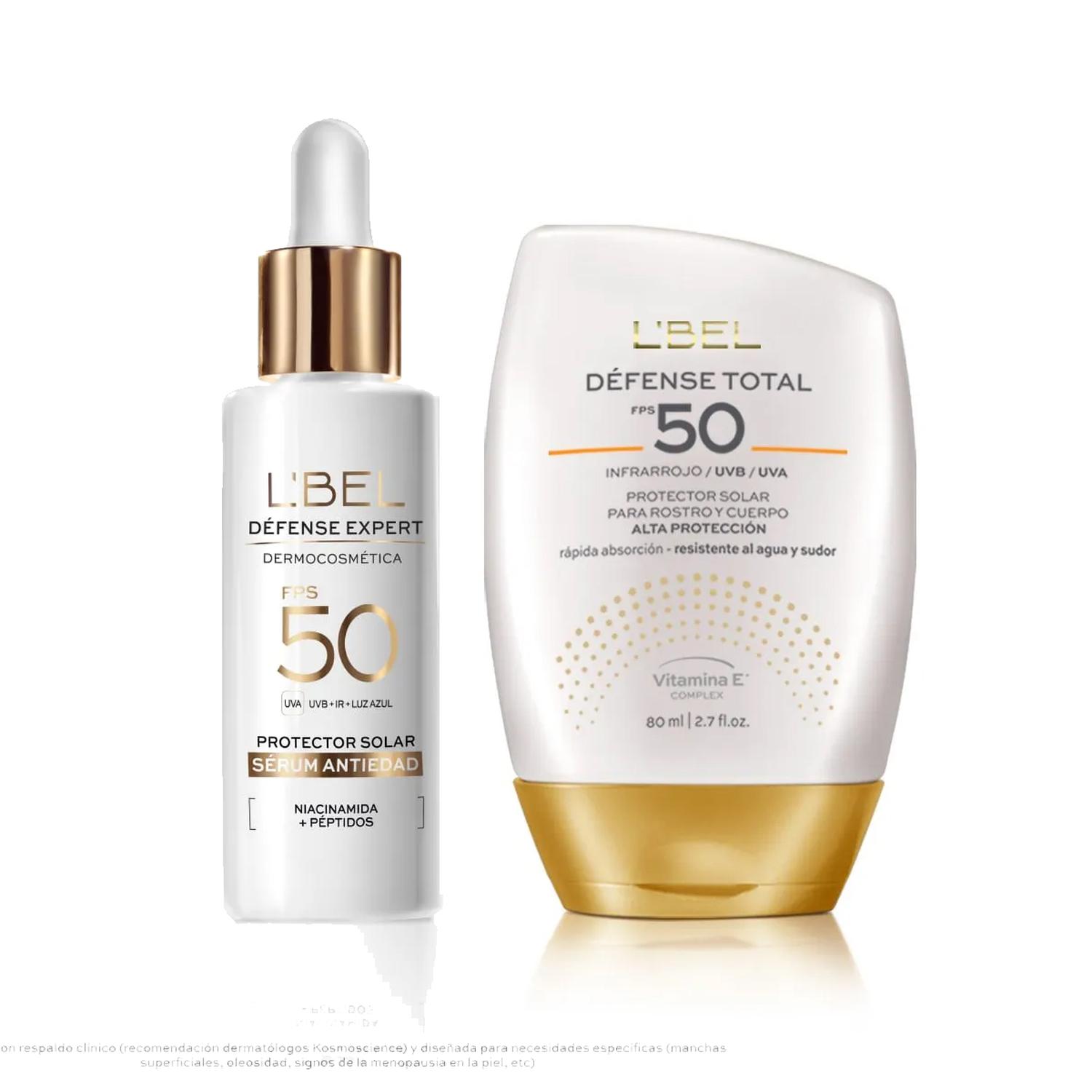 KIT X2 SERUM PROTECTOR SOLAR CON PROTECTOR ROSTRO Y CUERPO - 1