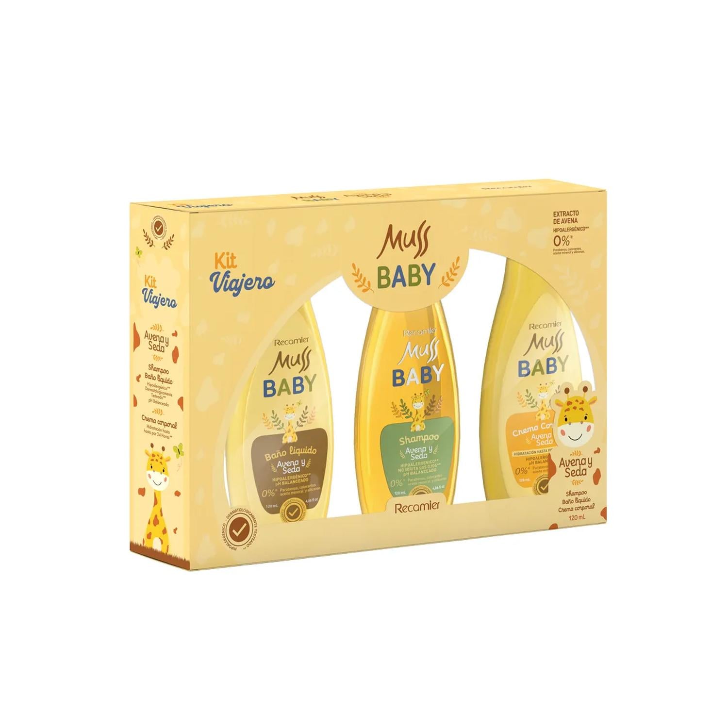 MUSS BABY KIT VIAJERO SH JABON LIQ Y CREMA 120ML - 1