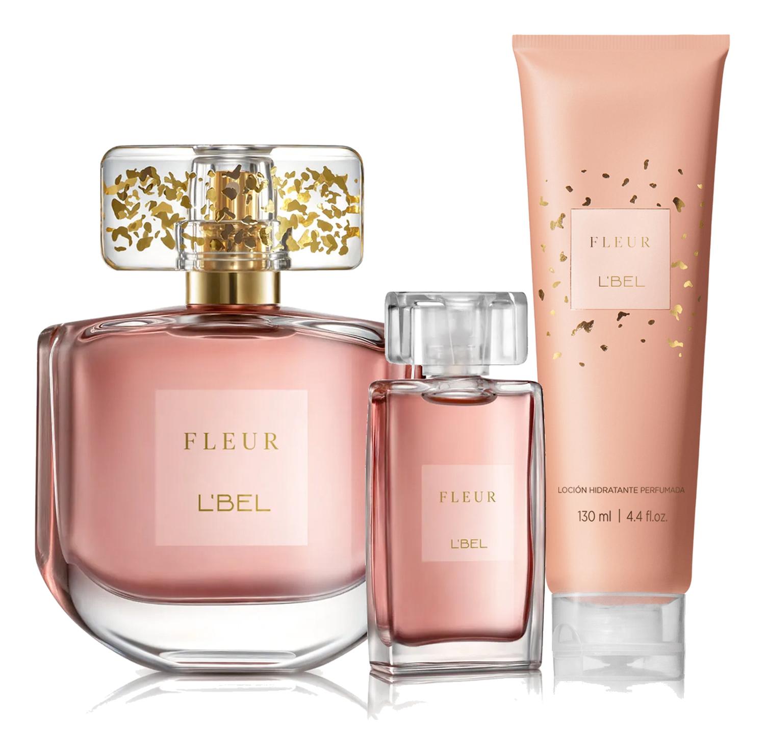 L'BEL FLEUR PERFUME DE MUJER CON MINI Y LOCION PERFUMADA - 1