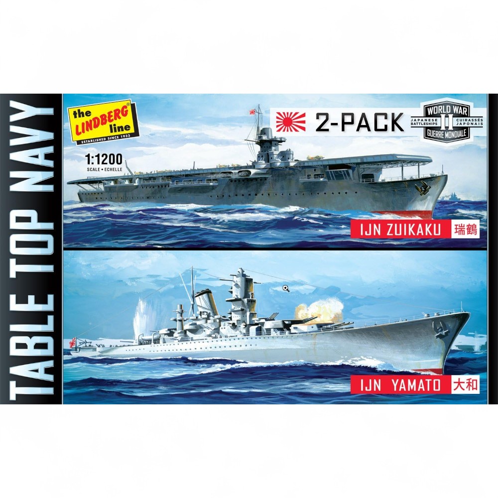 WWII TABLE TOP NAVY IJN ZUIKAKU Y IJN YAMATO MODEL KIT 1/2000 - 1