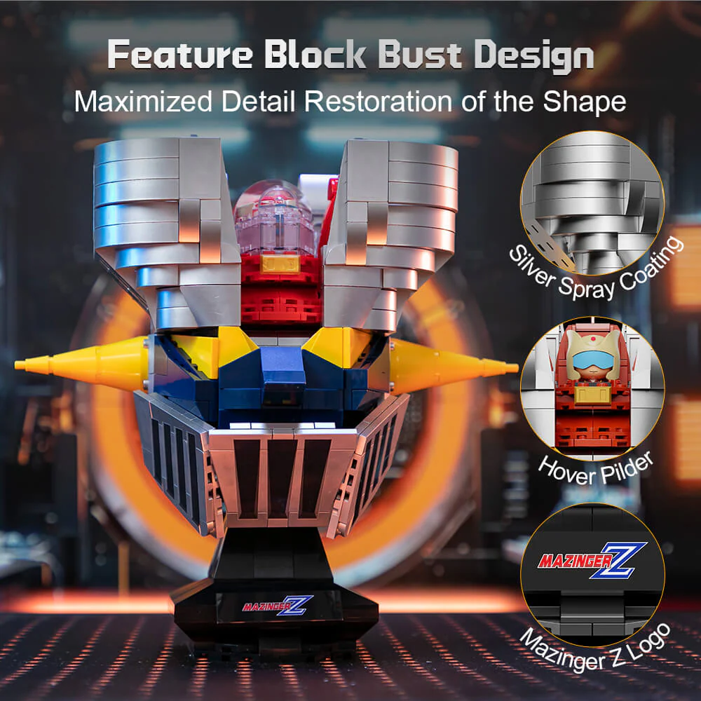 BLOQUES DE CONSTRUCCIÓN MAZINGER Z BUSTO (670 PIEZAS) - 2