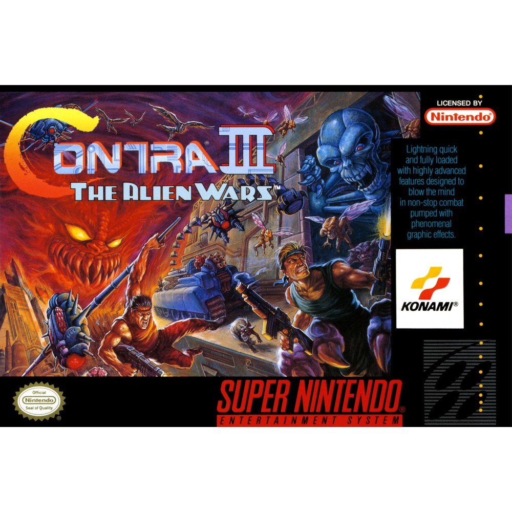 CONTRA III: THE ALIEN WARS AFICHE CUADRO - 1