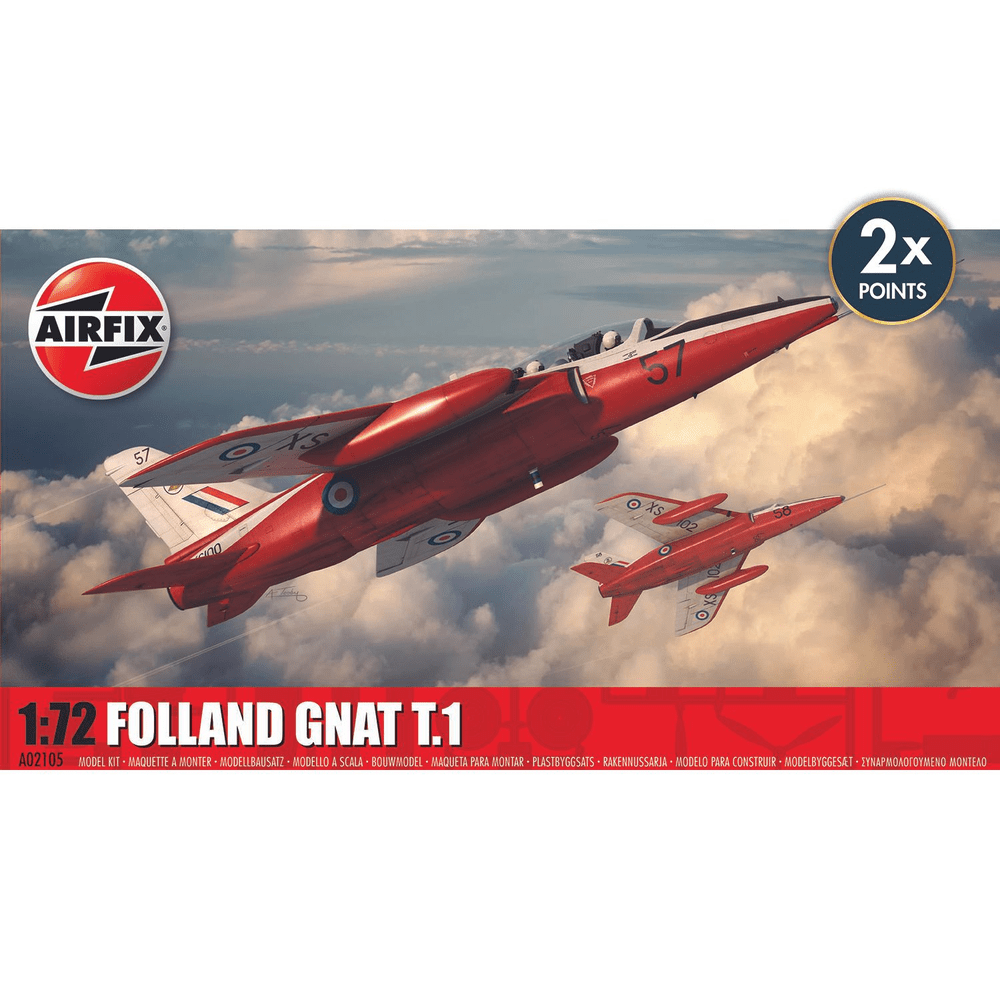 FOLLAND GNAT T.1 MODEL KIT 1/72 - 1