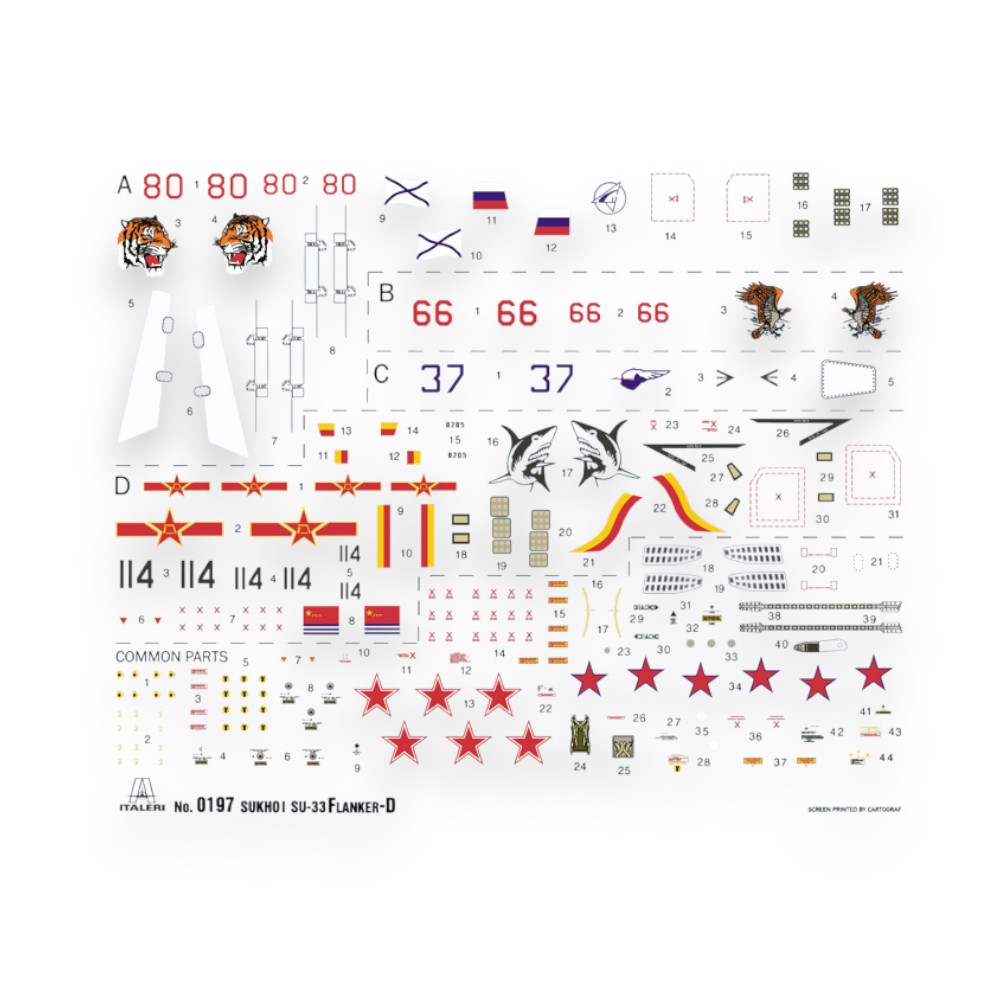 SU-33D FLANKER-D MODEL KIT 1/72 - 5