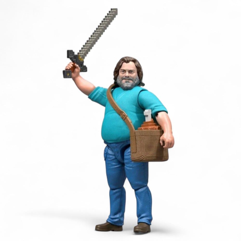 MINECRAFT MOVIE STEVE Y ACCESORIOS - 2