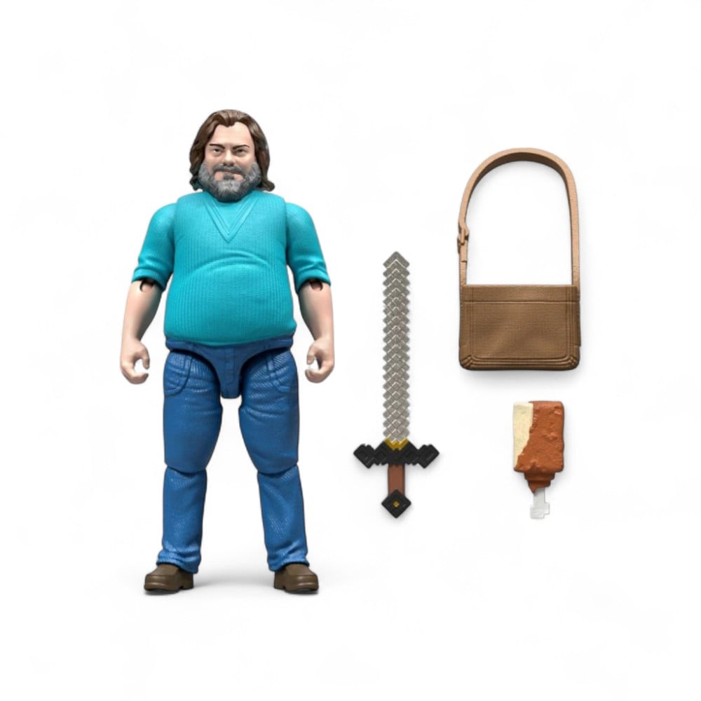 MINECRAFT MOVIE STEVE Y ACCESORIOS - 4