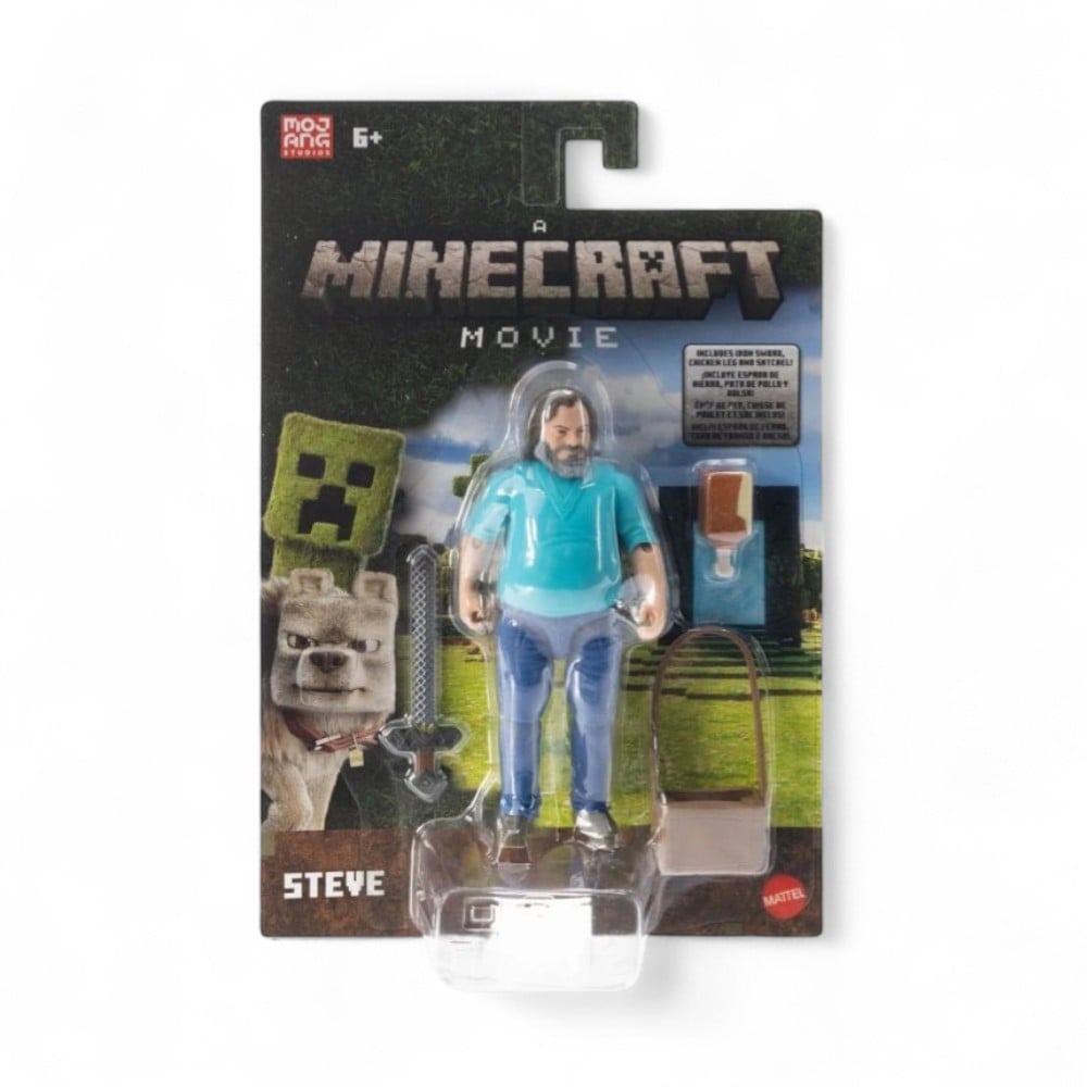 MINECRAFT MOVIE STEVE Y ACCESORIOS - 5