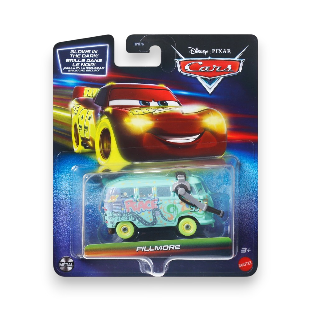 DISNEY PIXAR CARS GLOW RACERS FILLMORE 1/55