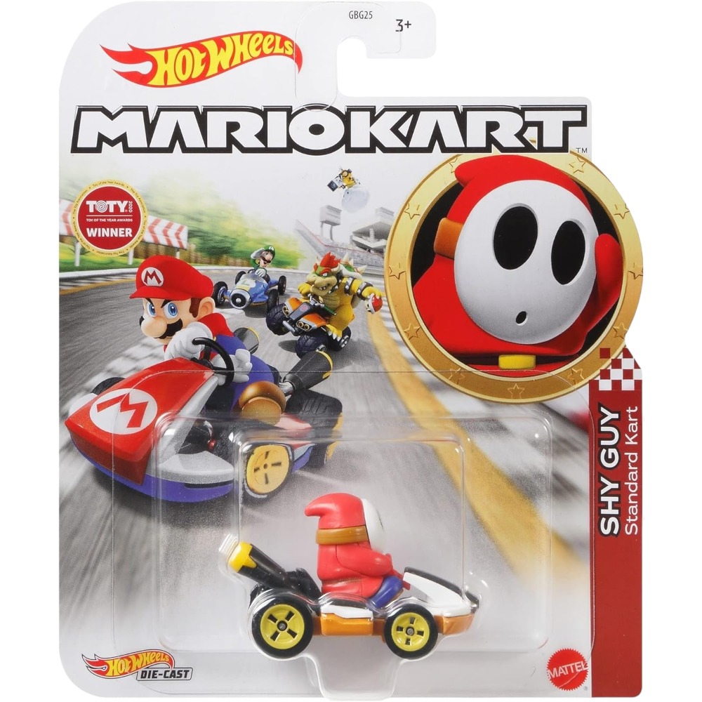 HOT WHEELS MARIO KART - SHY GUY STANDARD KART 1/64 - 4