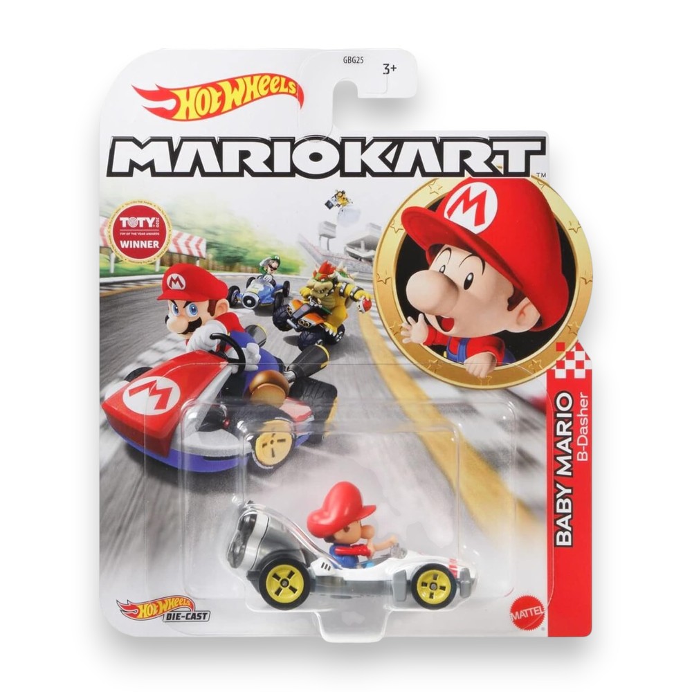 HOT WHEELS MARIO KART - BABY MARIO B-DASHER 1/64 - 3