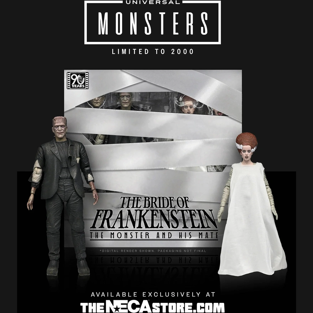 UNIVERSAL MONSTERS - THE BRIDE OF FRANKENSTEIN 90TH ANNIVERSARY: THE MONSTER AND HIS BRIDE (EXCLUSIVE) - 1