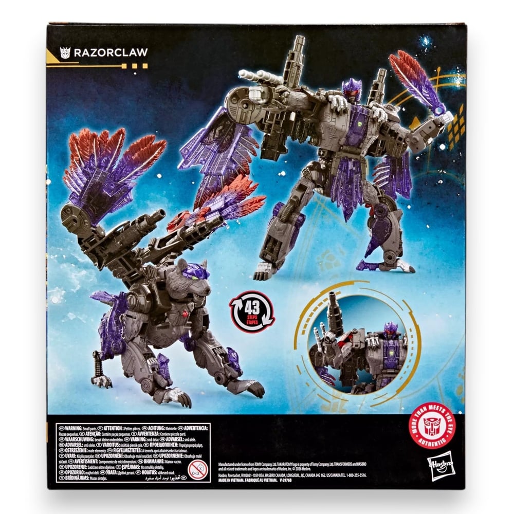 TRANSFORMERS AGE OF THE PRIMES LEADER CLASS RAZORCLAW - 3