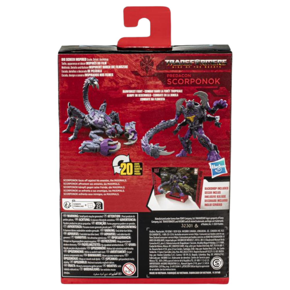 TRANSFORMERS STUDIO SERIES 107 DELUXE PREDACON SCORPONOK - 6