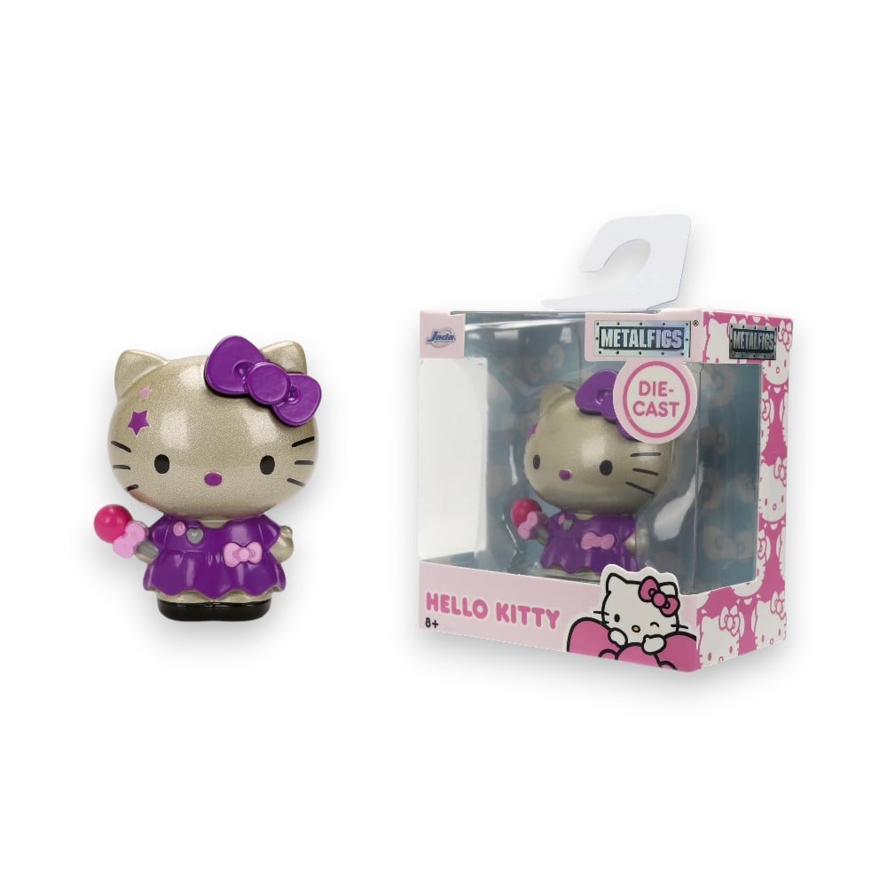 METALFIGS HELLO KITTY MINIFIGURA DIECAST MORADO - 1