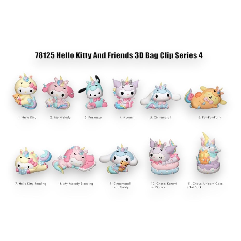 HELLO KITTTY AND FRIENDS 3D FOAM BAG CLIP - 2