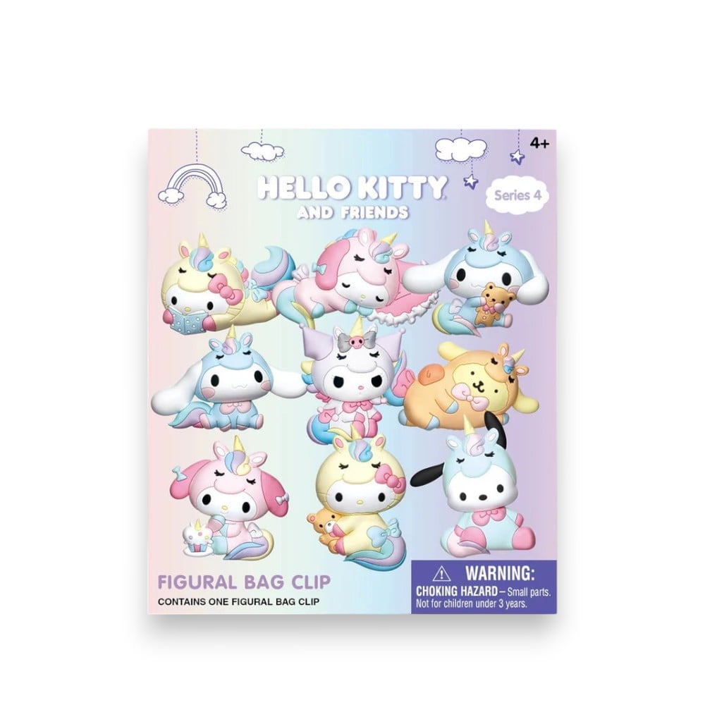 HELLO KITTTY AND FRIENDS 3D FOAM BAG CLIP - 3