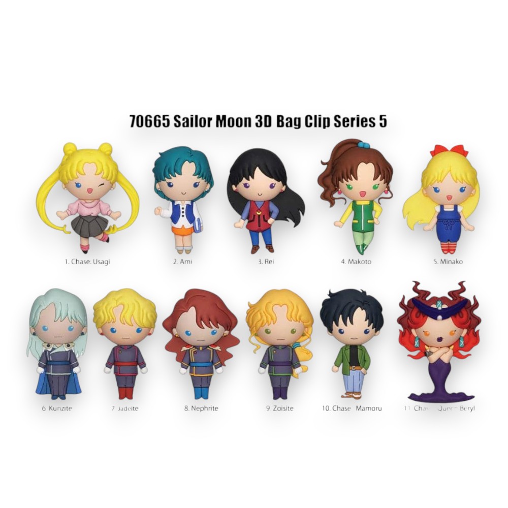 SAILOR MOON 3D FOAM BAG CLIP - 2