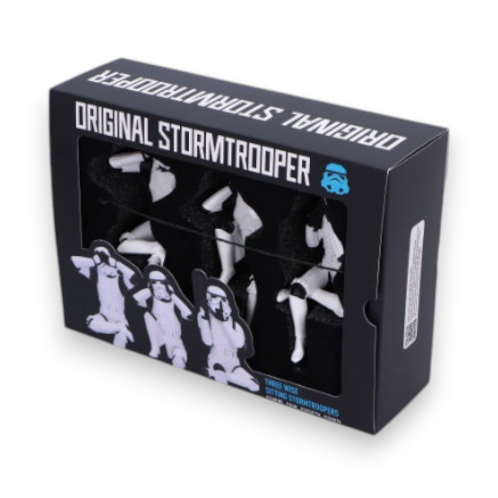 STAR WARS THREE WISE SITTING STORMTROOPERS 3-PACK - 2