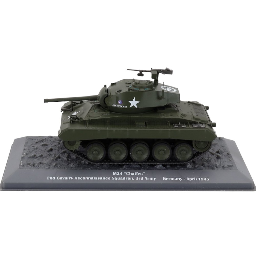 M24 'CHAFFEE' 2ND CAVALRY RECONNAISSANCE SQUADRON 3RD ARMY GERMANY APRIL 1945 1/43 - 3