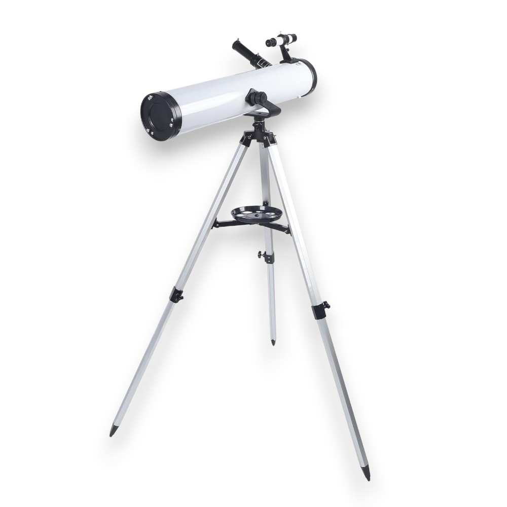 TELESCOPIO ASTRONÓMICO BC-F76 - DISEÑO JÚPITER Y GALAXIA CON TRÍPODE - 1