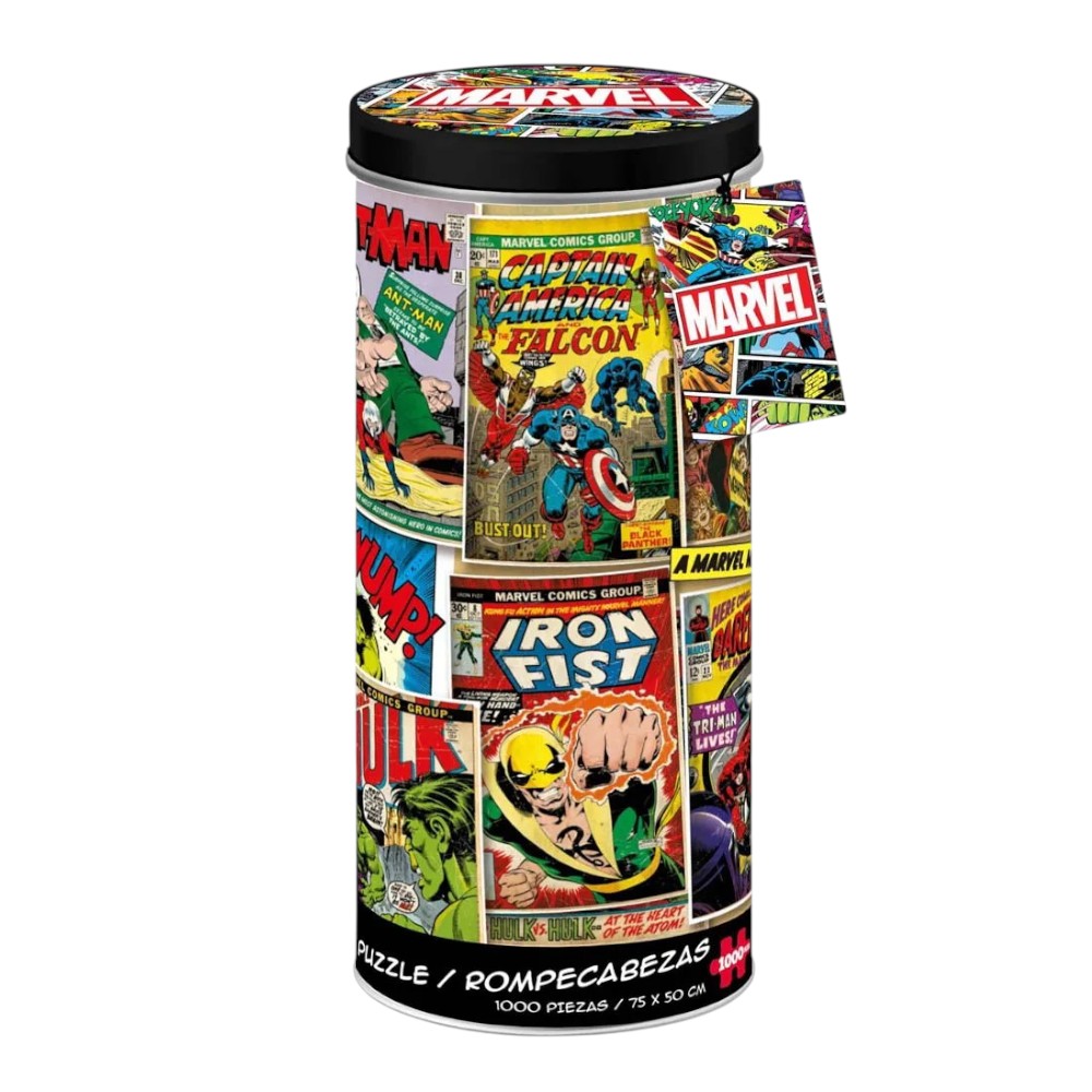 MARVEL ROMPECABEZAS EN TUBO METÁLICO (1000 PIEZAS) MODELOS ALEATORIOS - 2