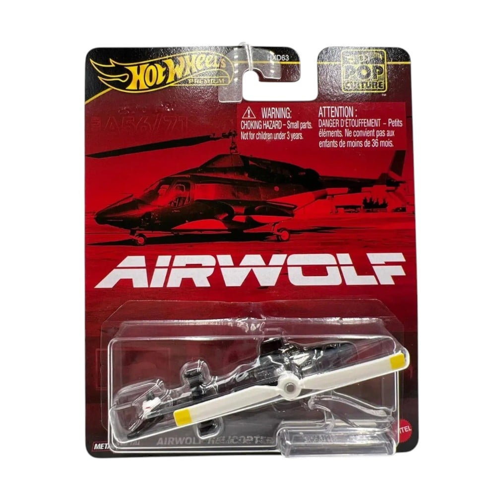 HOT WHEELS POP CULTURE AIRWOLF HELICOPTER 1/64 - 1