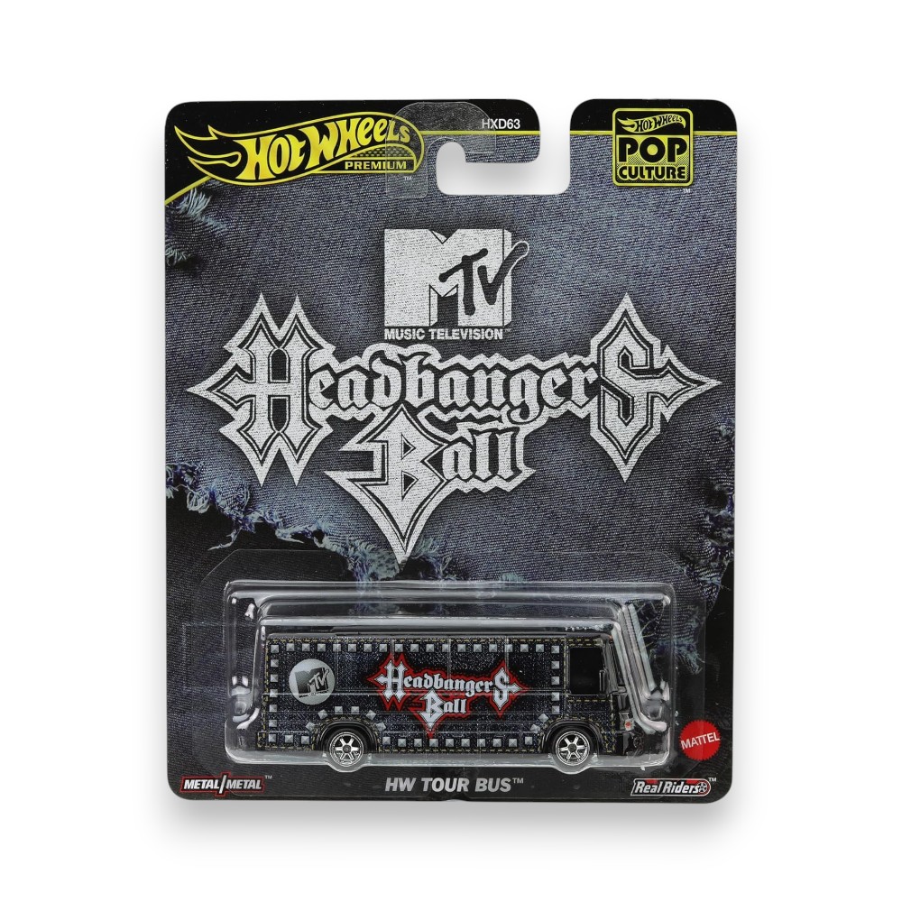 HOT WHEELS POP CULTURE: MTV HEADBANGERS BALL HW TOUR BUS 1/64 - 4