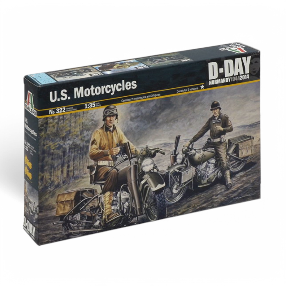 U.S. MOTORCYCLES WWII MODEL KIT 1/35 - 1