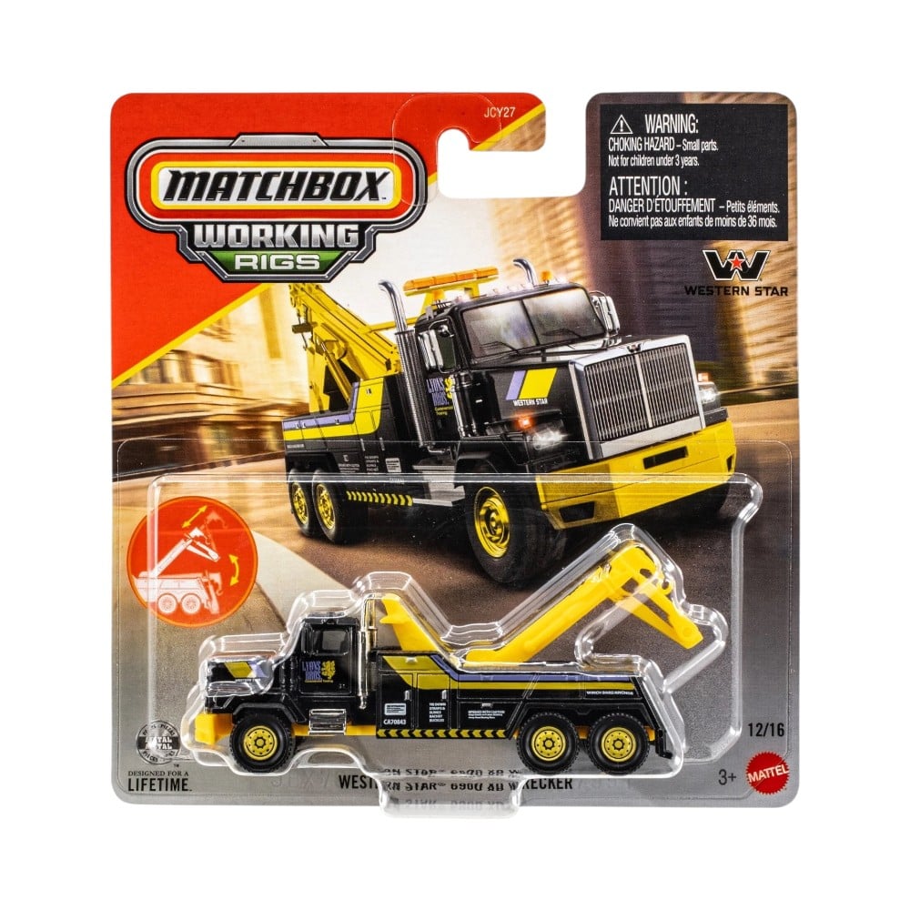 MATCHBOX WORKING RIGS WESTERN STAR 6900 XD WRECKER 1/64 - 1