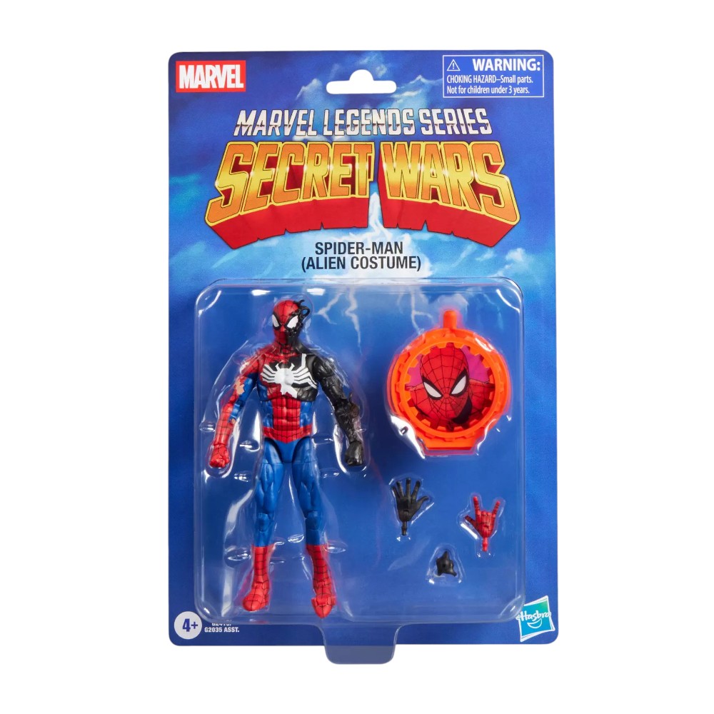 MARVEL LEGENDS SERIES SECRET WARS SPIDER-MAN (ALIEN COSTUME) - 6