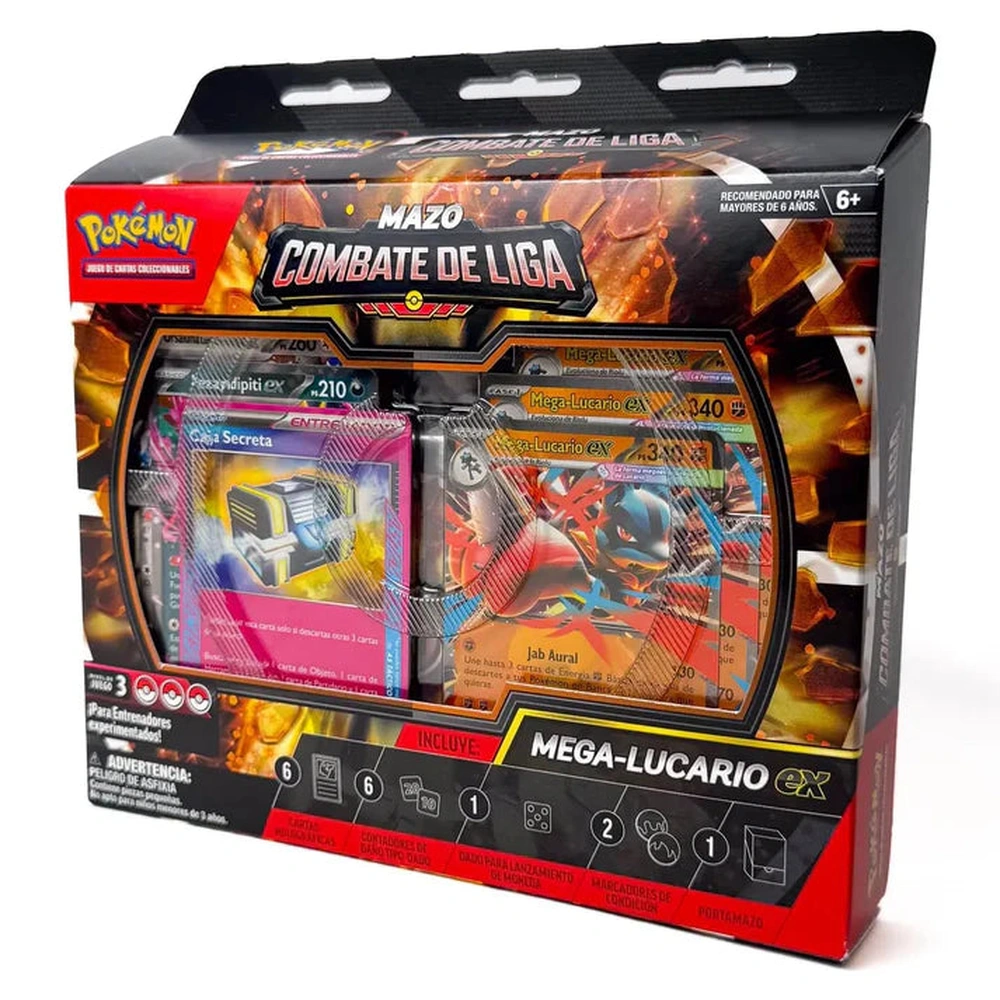 POKÉMON TCG MAZO COMBATE DE LIGA MEGA-LUCARIO EX (ESPAÑOL) - 1