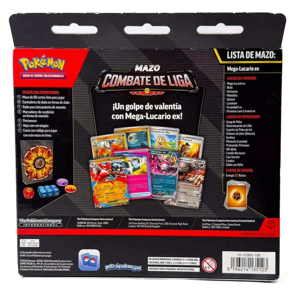 POKÉMON TCG MAZO COMBATE DE LIGA MEGA-LUCARIO EX (ESPAÑOL) - 3