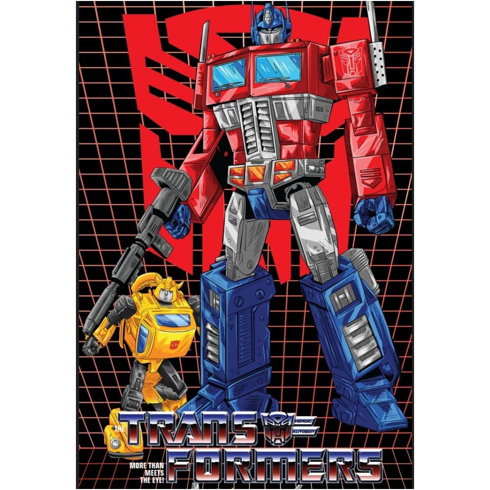 TRANSFORMERS OPTIMUS PRIME Y BUMBLEBEE AFICHE CUADRO - 1