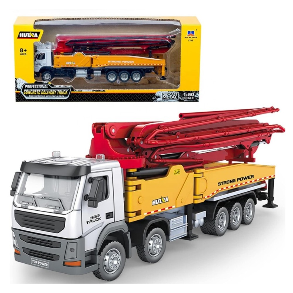 HUINA 1709 PROFESSIONAL CONCRETE DELIVERY TRUCK 1/50 - 6