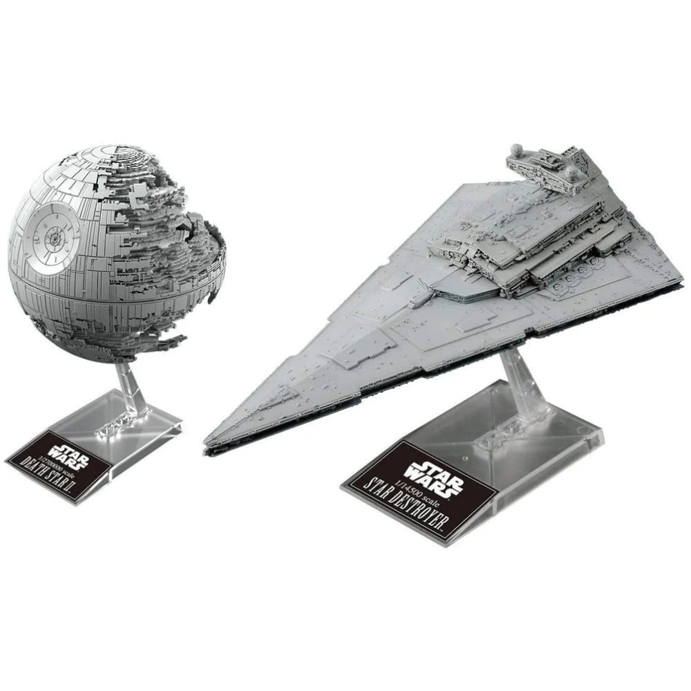 STAR WARS 1/2,700,000 DEATH STAR II Y 1/14,500 STAR DESTROYER MODEL KIT - 1