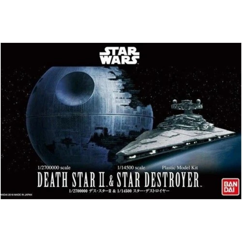STAR WARS 1/2,700,000 DEATH STAR II Y 1/14,500 STAR DESTROYER MODEL KIT - 4