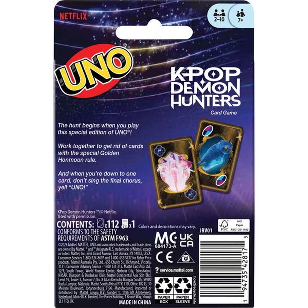 JUEGO DE CARTAS UNO: K-POP DEMON HUNTERS (EDICIÓN ESPECIAL DE NETFLIX) - 4