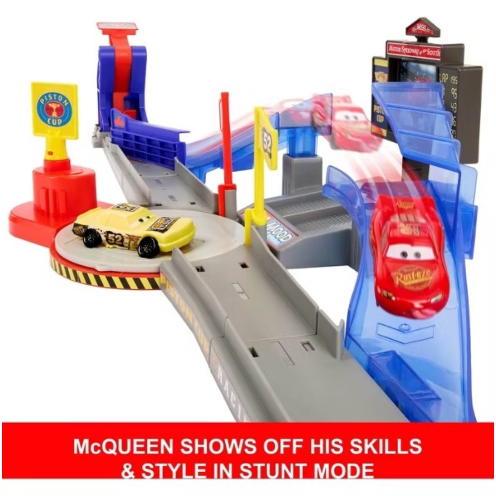 DISNEY PIXAR CARS PISTON CUP STUNTING SPEEDWAY 1/55 - 2