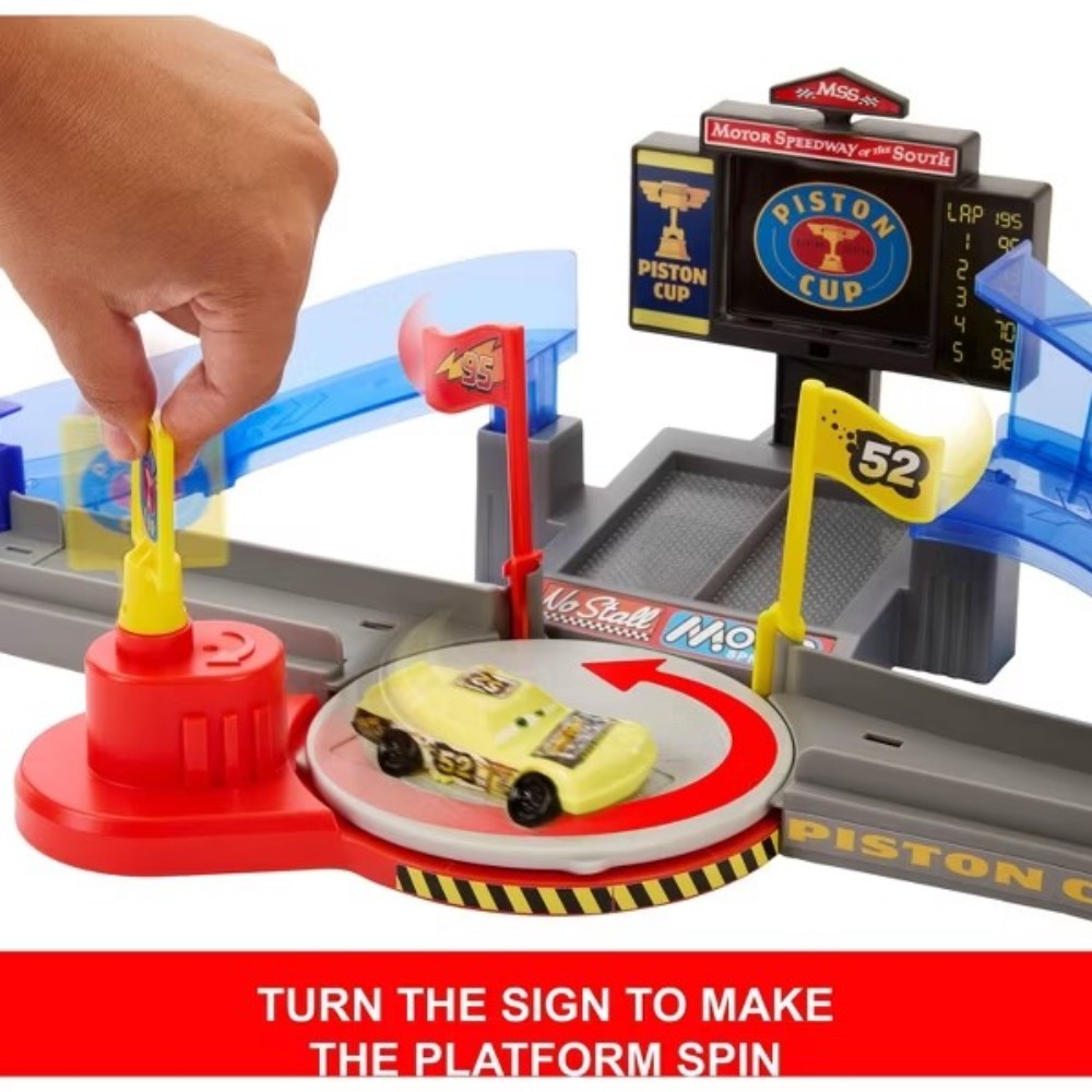 DISNEY PIXAR CARS PISTON CUP STUNTING SPEEDWAY 1/55 - 3