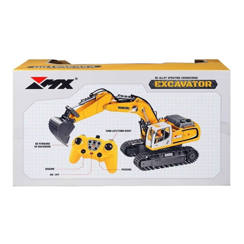 EXCAVADORA CONTROL REMOTO BLANCO (SONIDO, LUCES Y VAPOR) 1/18 - 4