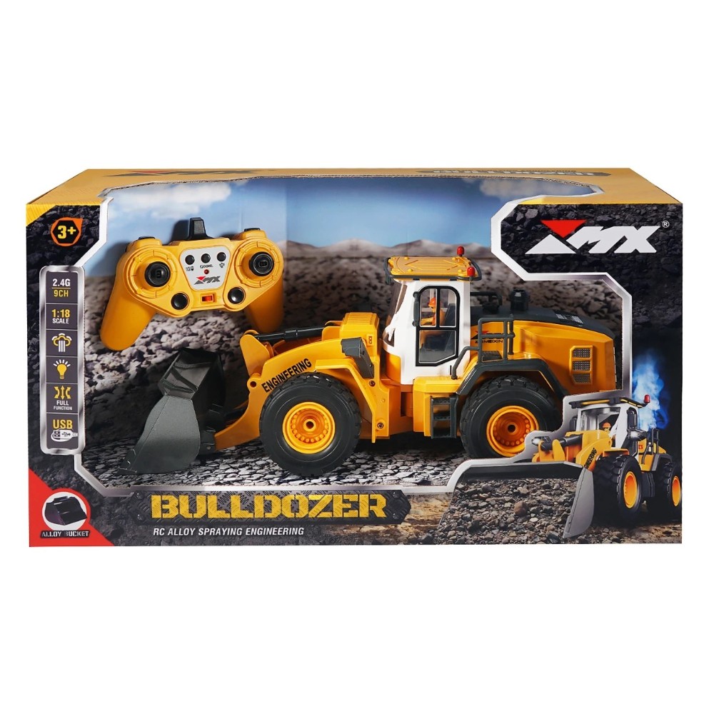 BULLDOZER CONTROL REMOTO (LUCES Y VAPOR) 1/18 - 4