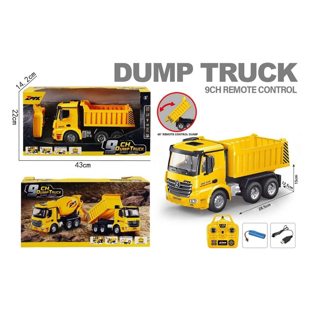DUMP TRUCK CONTROL REMOTO (SONIDO Y LUCES) 1/18 - 2