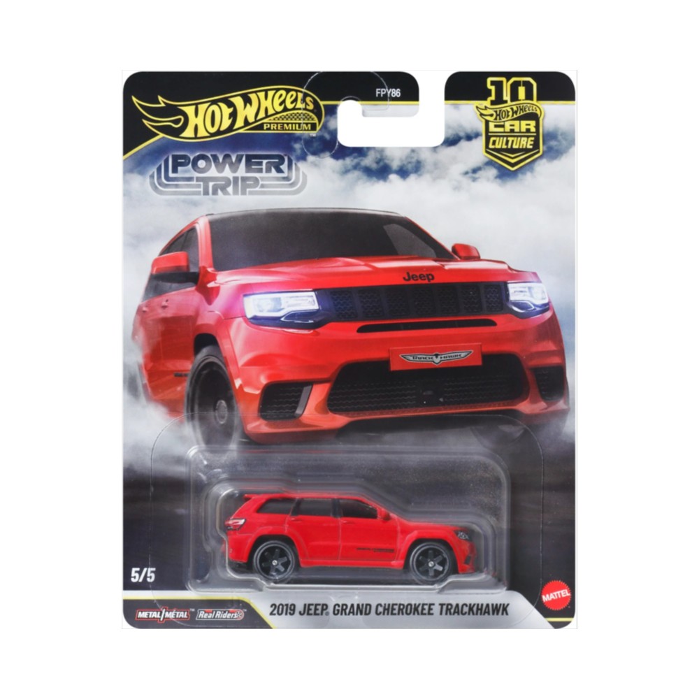 HOT WHEELS PREMIUM CAR CULTURE - POWER TRIP 2019 JEEP GRAND CHEROKEE TRACKHAWK 1/64 - 6