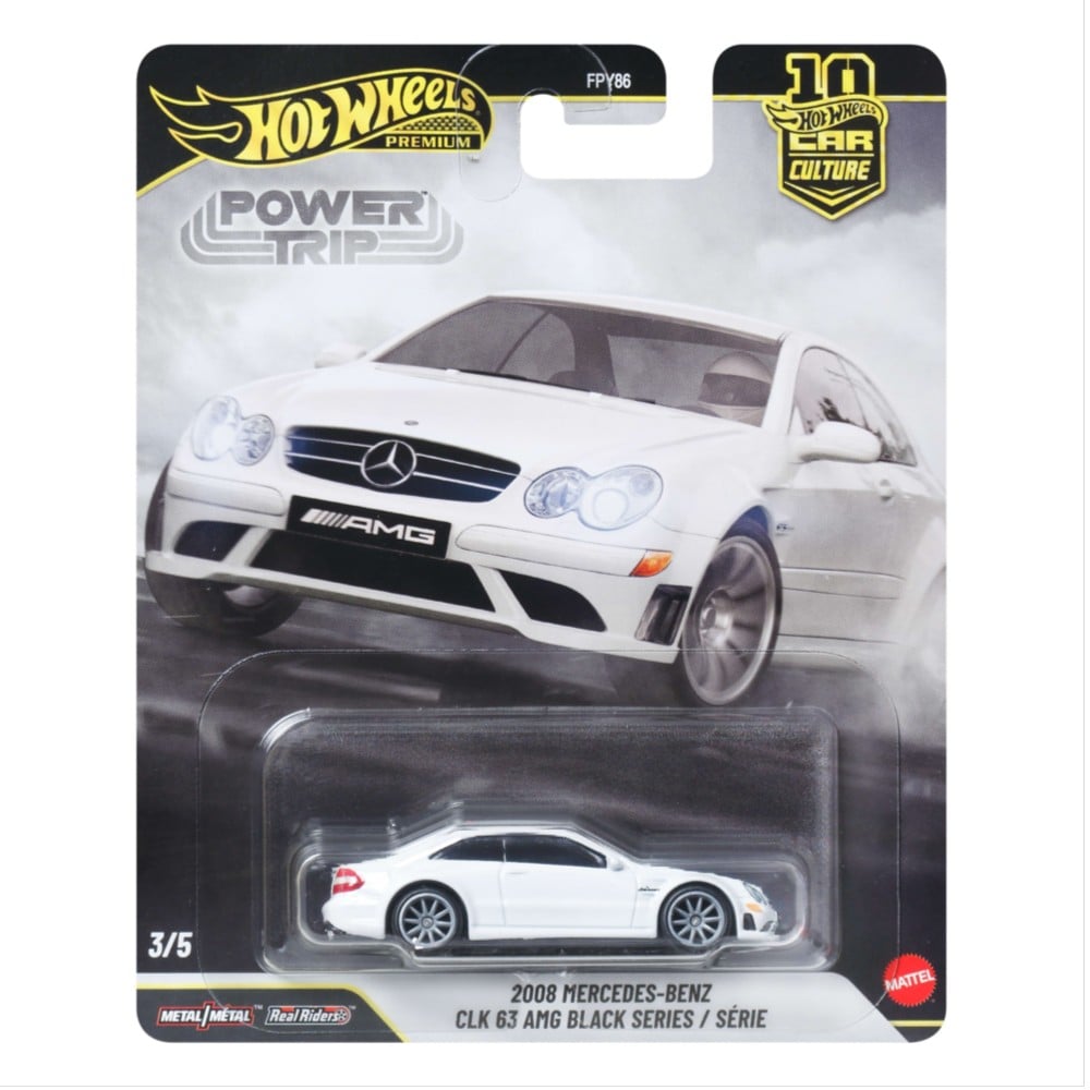 HOT WHEELS PREMIUM BOULEVARD - 2008 MERCEDES-BENZ CLK 63 AMG BLACK SERIES 1/64 - 6