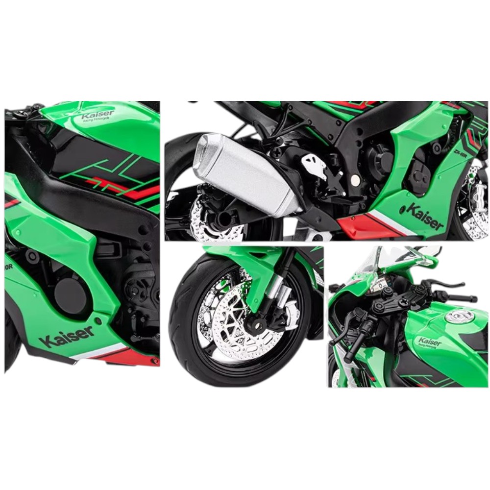KAISER NINJA ZX-10R (VERDE) 1/12 (LUCES Y SONIDO) - 4