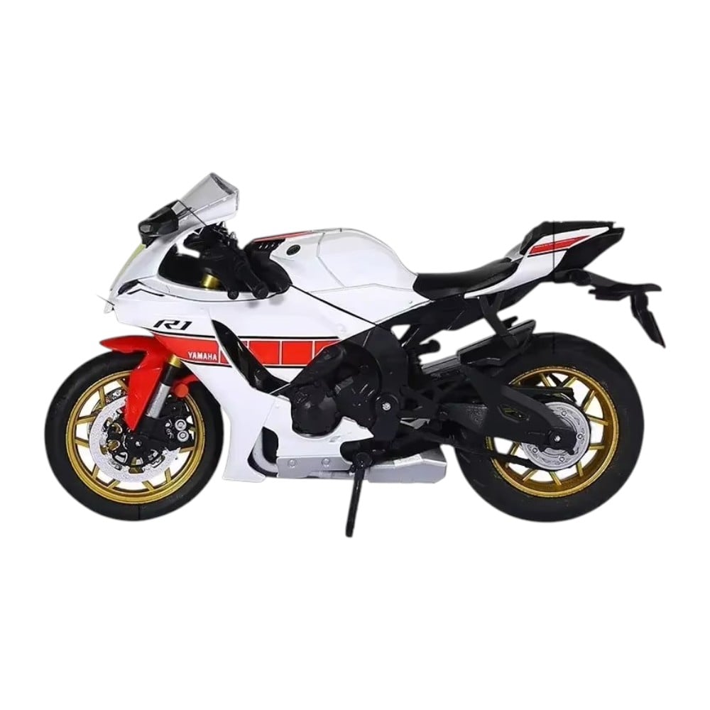 YAMAHA YZF-R1 BLANCO (LUCES Y SONIDO) 1/12 - 2
